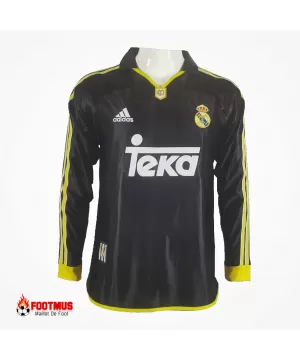 Maillot extérieur rétro à manches longues du Real Madrid 1999/01