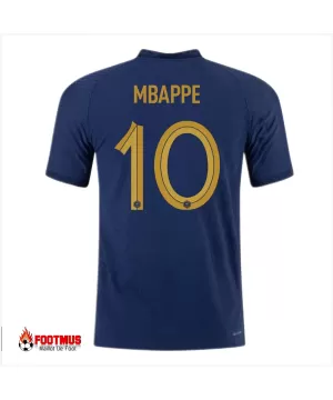 Maillot France Mbappe #10 Version Joueur Domicile Coupe du Monde 2022