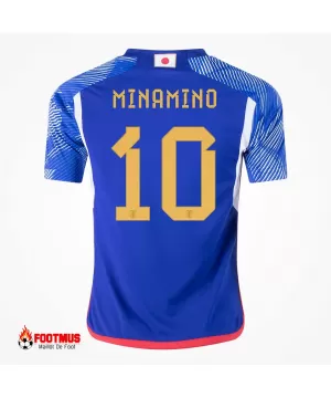 Maillot Japon Minamino #10 Réplique Domicile Coupe du Monde 2022