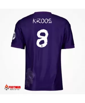 Maillot joueur violet Kroos #8 Real Madrid Y-3 quatrième version 2023/24