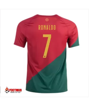 Maillot Portugal Ronaldo #7 Domicile Réplique Coupe du Monde 2022