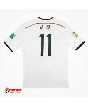 Maillot rétro Allemagne Klose #11 domicile Coupe du monde 2014