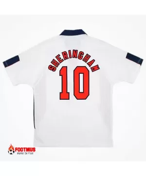 Maillot rétro Angleterre Sheringham #10 Réplique domicile Coupe du monde 1998