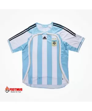 Maillot rétro Argentine domicile Coupe du monde 2006