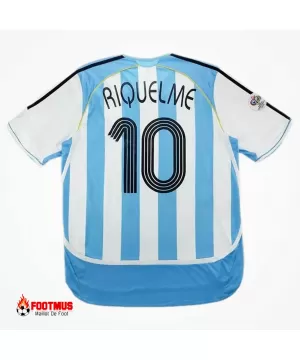 Maillot rétro Argentine Riquelme #10 domicile Coupe du monde 2006