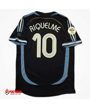 Maillot rétro Argentine Riquelme #10 Extérieur Coupe du Monde 2006