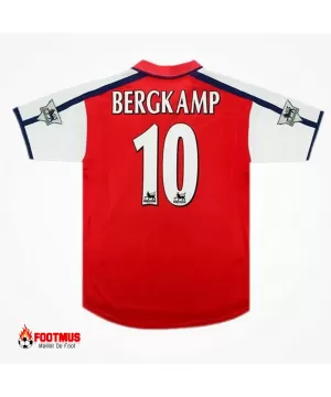 Maillot rétro Arsenal Bergkamp #10 Domicile 2000/01