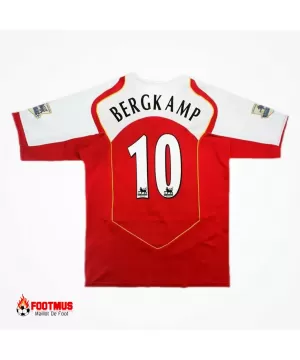 Maillot rétro Arsenal Bergkamp #10 Réplique domicile 2004/05