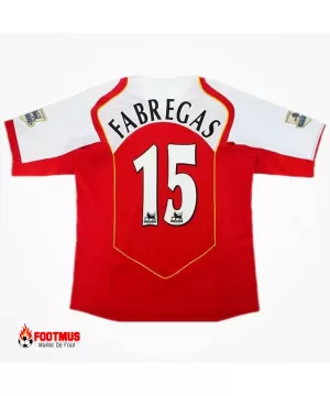 Maillot rétro Arsenal Fabregas #15 Réplique domicile 2004/05