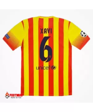 Maillot rétro Barcelone Xavi #6 Extérieur 2013/14