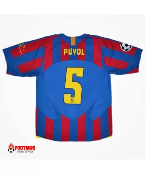 Maillot rétro de la finale de l'UCL de Barcelone Puyol #5 Domicile 2005/06