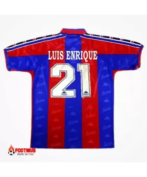 Maillot rétro domicile Barcelone Luis Enrique #21 1996/97