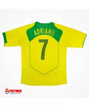 Maillot rétro domicile Brésil Adriano #7 2004