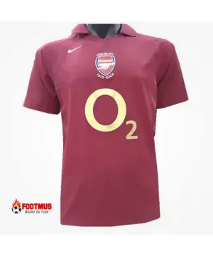 Maillot rétro domicile d'Arsenal 2005/06