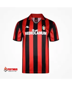 Maillot rétro domicile de l'AC Milan 1988/89