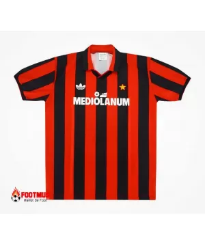 Maillot rétro domicile de l'AC Milan 1990/91