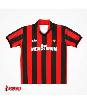 Maillot rétro domicile de l'AC Milan 1991/92