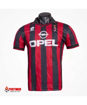 Maillot rétro domicile de l'AC Milan 1995/96