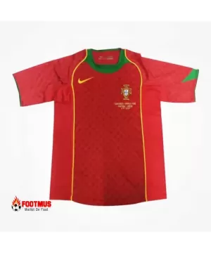 Maillot rétro domicile du Portugal Coupe d'Europe 2004