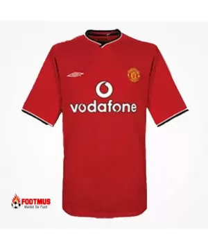 Maillot rétro domicile Manchester United 2000/02