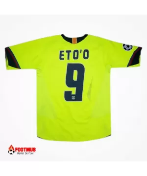 Maillot rétro Etoo #9 de Barcelone Extérieur 2005/06