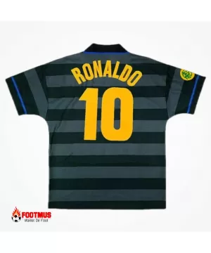 Maillot rétro Inter Milan Ronaldo #10 Europa League Extérieur 1997-98