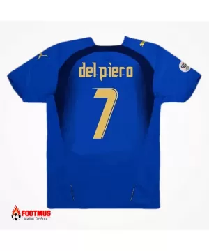 Maillot rétro Italie Del Piero #7 Réplique domicile Coupe du monde 2006