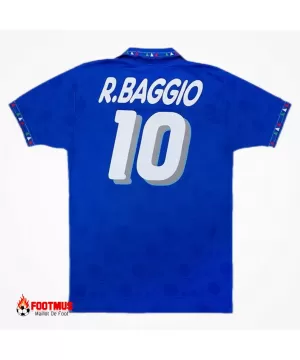 Maillot Rétro Italie R.baggio #10 Réplique Domicile Coupe du Monde 1994