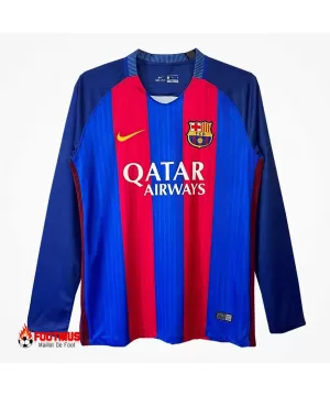 Maillot rétro à manches longues du FC Barcelone 2016/17