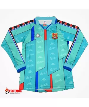 Maillot rétro à manches longues extérieur Barcelone 1996/97