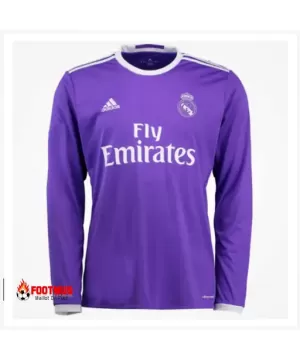 Maillot rétro à manches longues Real Madrid Extérieur 2016/17