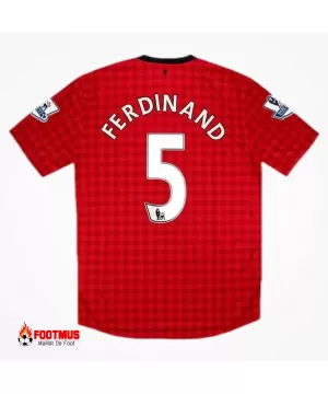 Maillot rétro Manchester United Ferdinand #5 Domicile 2012/13