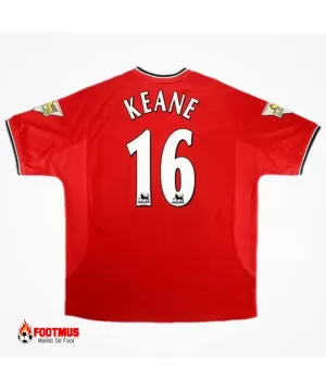 Maillot rétro Manchester United Keane #16 Domicile 2000/02