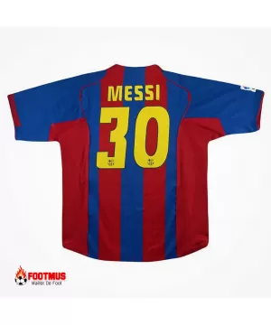 Maillot rétro Messi #30 de Barcelone Domicile 2004/05