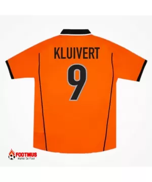 Maillot rétro Pays-Bas Kluivert #9 Réplique à domicile Coupe du monde 1998