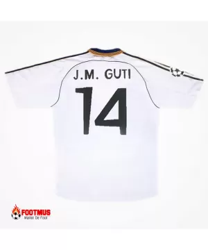 Maillot rétro Real Madrid Jm Guti #14 Domicile 1998/00