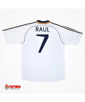 Maillot rétro Real Madrid Raul #7 Domicile 1999/00