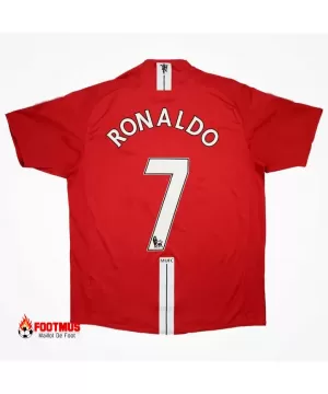 Maillot rétro Ronaldo #7 de Manchester United domicile 2007/08