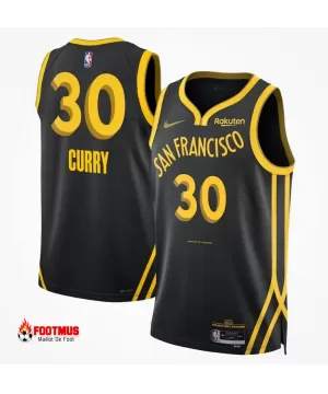 Maillot Stephen Curry Golden State Warriors 2023/24 Noir - City