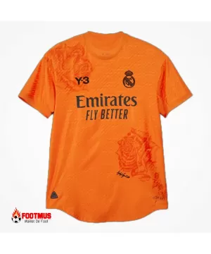 Maillot Y-3 du Real Madrid, quatrième édition, orange, joueur, 2023/24