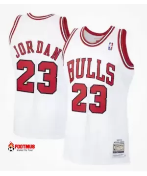 Michael Jordan Chicago Bulls Mitchell & Ness - Blanc