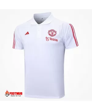 Polo Core Manchester United Blanc 2023/24