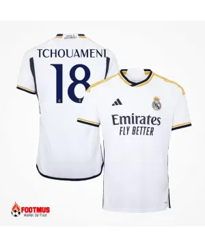 Super Replica Maillot Domicile Real Madrid Tchouameni #18 2023/24