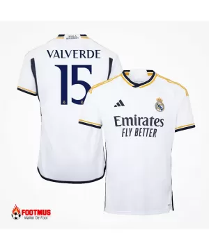 Super Replica Maillot Domicile Valverde #15 Real Madrid 2023/24