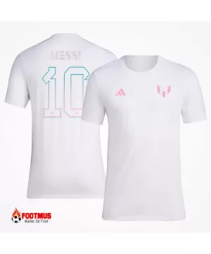 T-shirt imprimé Inter Miami Messi Blanc 2023