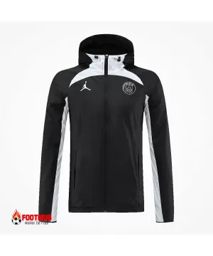 Veste coupe-vent à capuche PSG Noir 2022/23