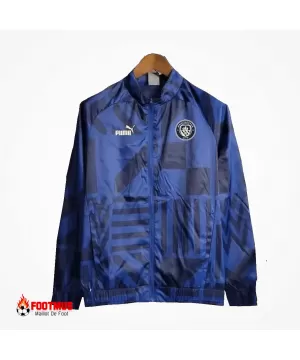 Veste coupe-vent Manchester City bleu marine 2023/24