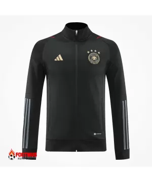 Veste d'entraînement Allemagne Noir Réplique 2022