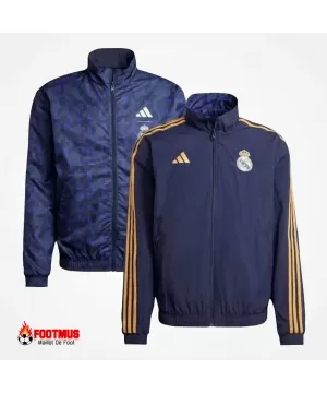 Veste réversible Anthem du Real Madrid bleu marine 2023/24